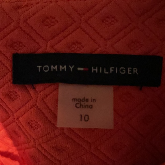 Tommy Hilfiger size 10 tangerine sleeveless dress - Picture 2 of 11